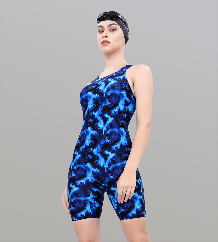 2 PIECE SWIMDRESS (SLEEVE WITH CONTRAST KNEE LEG)