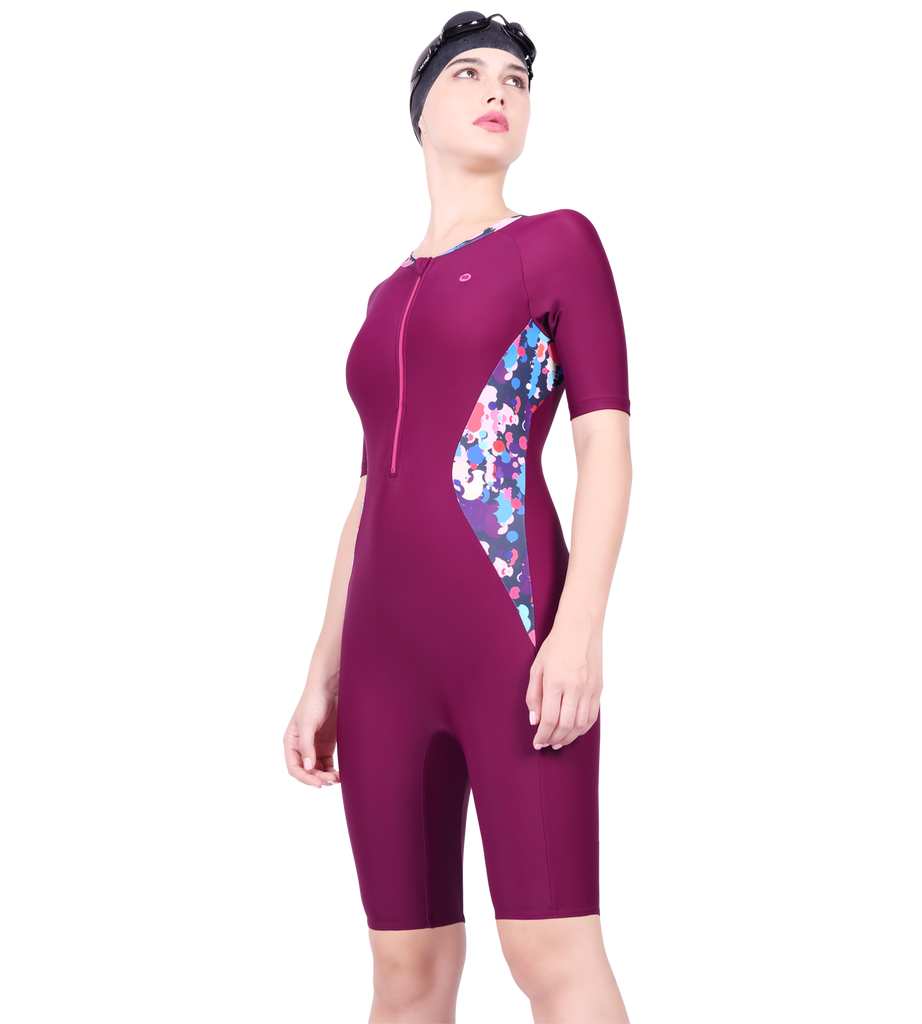 LACTRA KNEE SUIT WITH FRONT ZIP