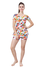 Load image into Gallery viewer, U BACK SWIMDRESS (SLEEVE WITH BOYLEG)