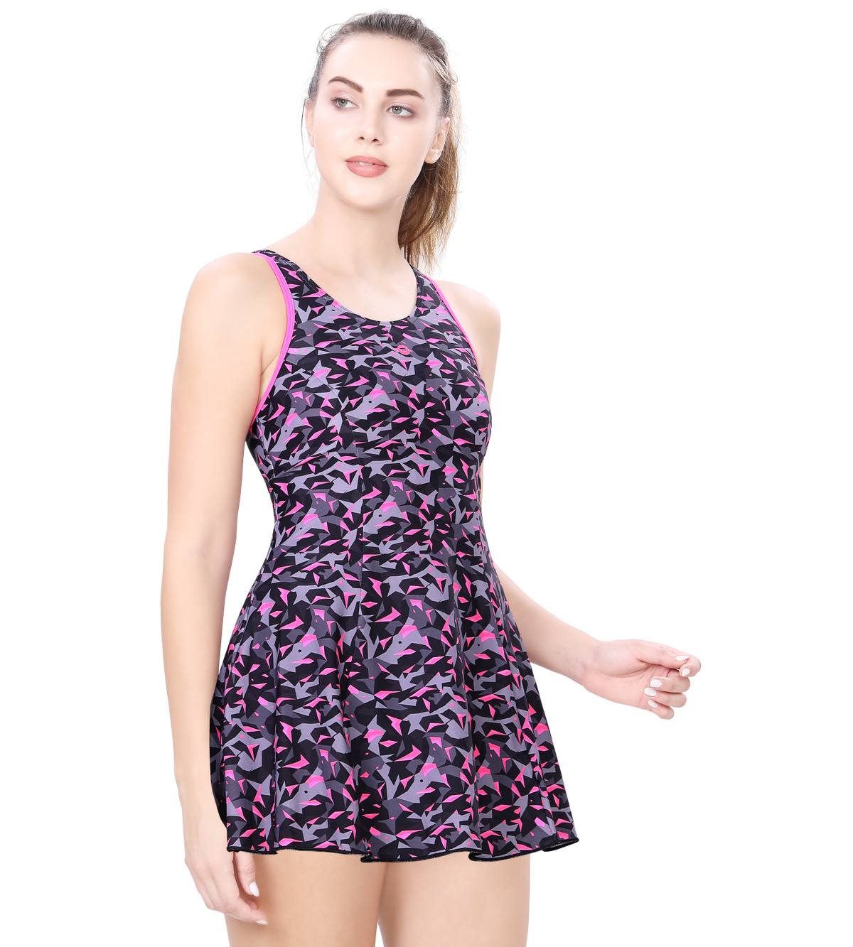 LACTRA RACER-BACK SWIMDRESS WITH BOYLEG