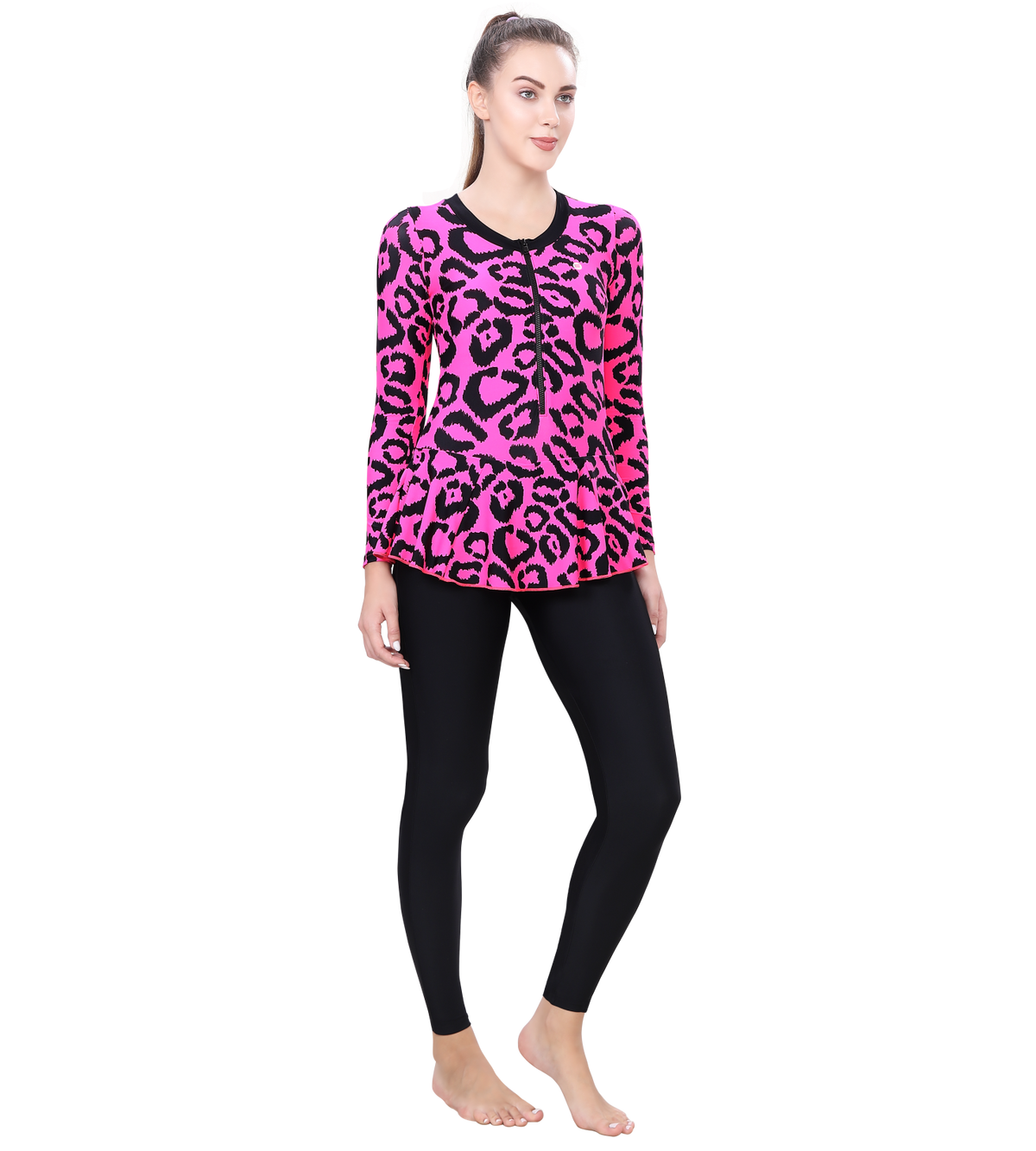 LACTRA FULL BODYSUIT FREEL WITH  FRONT ZIP