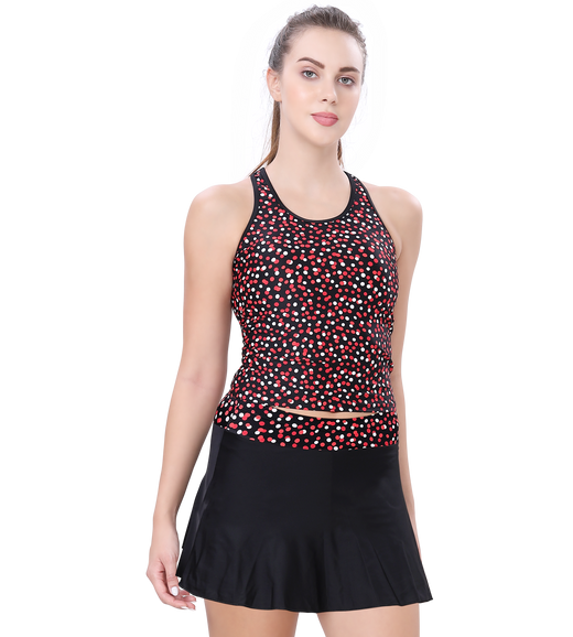 LACTRA TANKINI PRINTED TWO PIECE SWIMWEAR