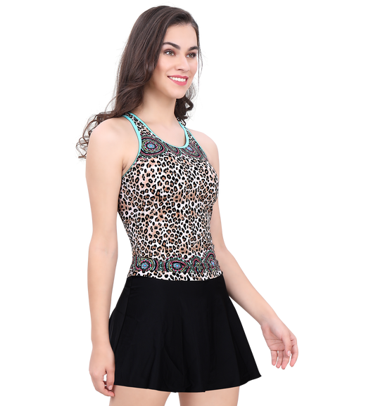 LACTRA TANKINI PRINTED TWO PIECE SWIMWEAR