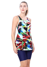 Load image into Gallery viewer, Racer-Back Swimdress (with Boy-leg)