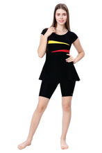 Load image into Gallery viewer, U BACK SWIMDRESS (SLEEVE WITH UPPER KNEE LEG)