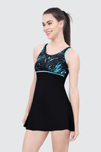 Load image into Gallery viewer, U-BACK SWIMDRESS (PRINTED PANEL WITH BOYLEG)