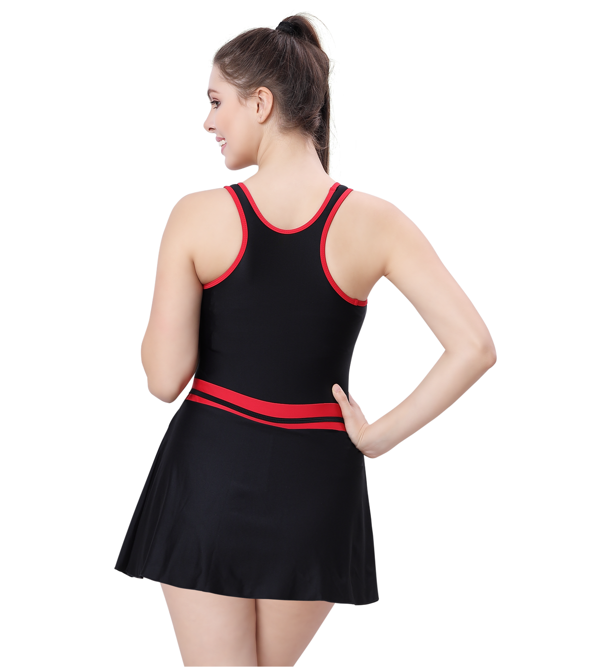 LACTRA RACER-BACK SWIMDRESS WITH BOYLEG