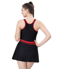 LACTRA RACER-BACK SWIMDRESS WITH BOYLEG