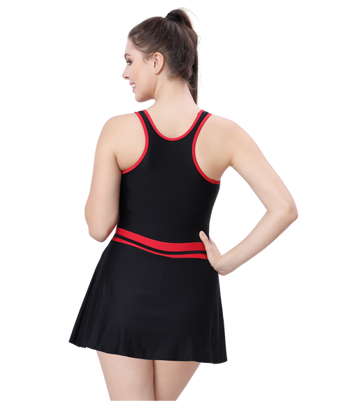 LACTRA RACER-BACK SWIMDRESS WITH BOYLEG