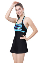 Load image into Gallery viewer, U-BACK SWIMDRESS ( WITH BOYLEG)