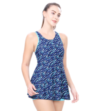 LACTRA RACER-BACK SWIMDRESS WITH BOYLEG