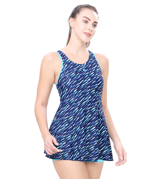 LACTRA RACER-BACK SWIMDRESS WITH BOYLEG