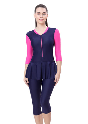 BODYSUIT KNEE LEG OR SLIVE ( FREEL WITH FRONT ZIP)