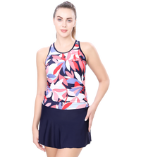 LACTRA TANKINI PRINTED TWO PIECE SWIMWEAR