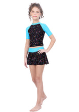 Load image into Gallery viewer, CLOSE BACK TOP AND SKIRT PRINTED SWIMDRESS.