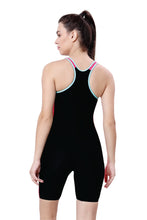 Load image into Gallery viewer, RACER-BACK SWIMDRESS SLEEVE WITH BOYLEG