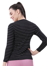 Load image into Gallery viewer, FEMALE FULL SLEEVE STRIPED T-SHIRT
