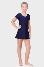 Load image into Gallery viewer, U-BACK SWIMDRESS SLEEVES WITH BOYLEG