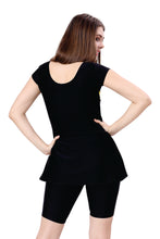 Load image into Gallery viewer, U BACK SWIMDRESS (SLEEVE WITH UPPER KNEE LEG)
