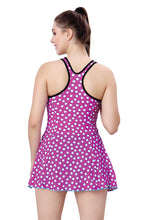 Load image into Gallery viewer, U-BACK SWIMDRESS (PRINTED PANEL WITH BOYLEG)