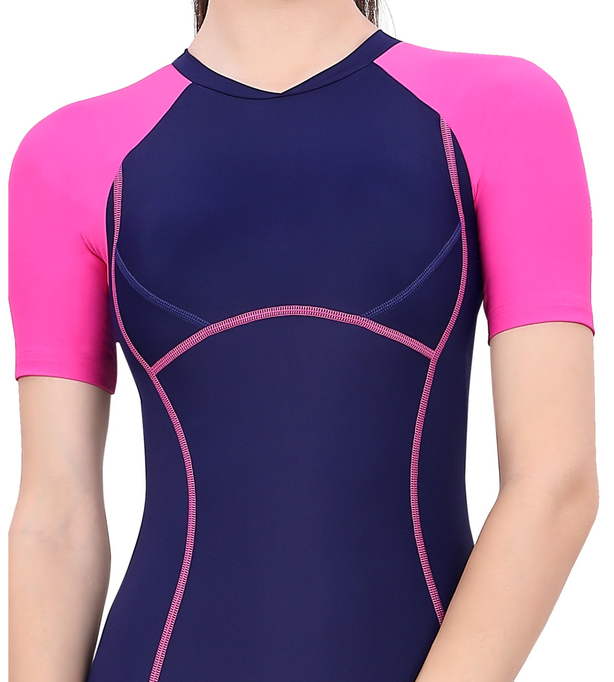 LACTRA WOMEN KNEE SUIT WITH BACK ZIP SWIMWEAR