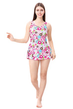 Load image into Gallery viewer, U-BACK SWIMDRESS (ALL OVER PRITEND WITH BOYLEG)