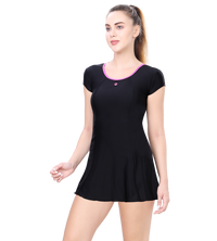 LACTRA U-BACK SWIMDRESS SLEEVE WITH BOYLEG