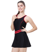 LACTRA RACER-BACK SWIMDRESS WITH BOYLEG