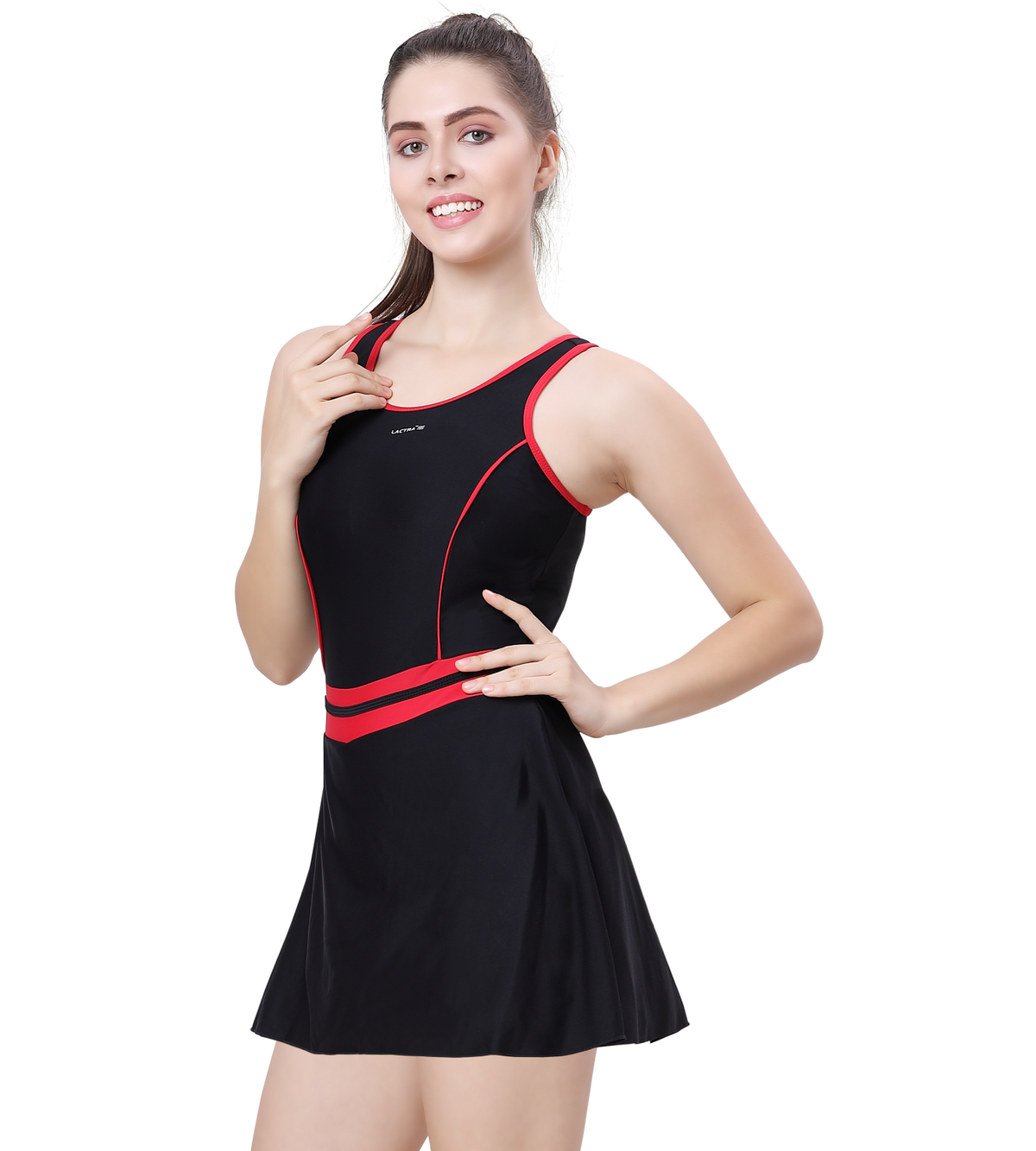 LACTRA RACER-BACK SWIMDRESS WITH BOYLEG