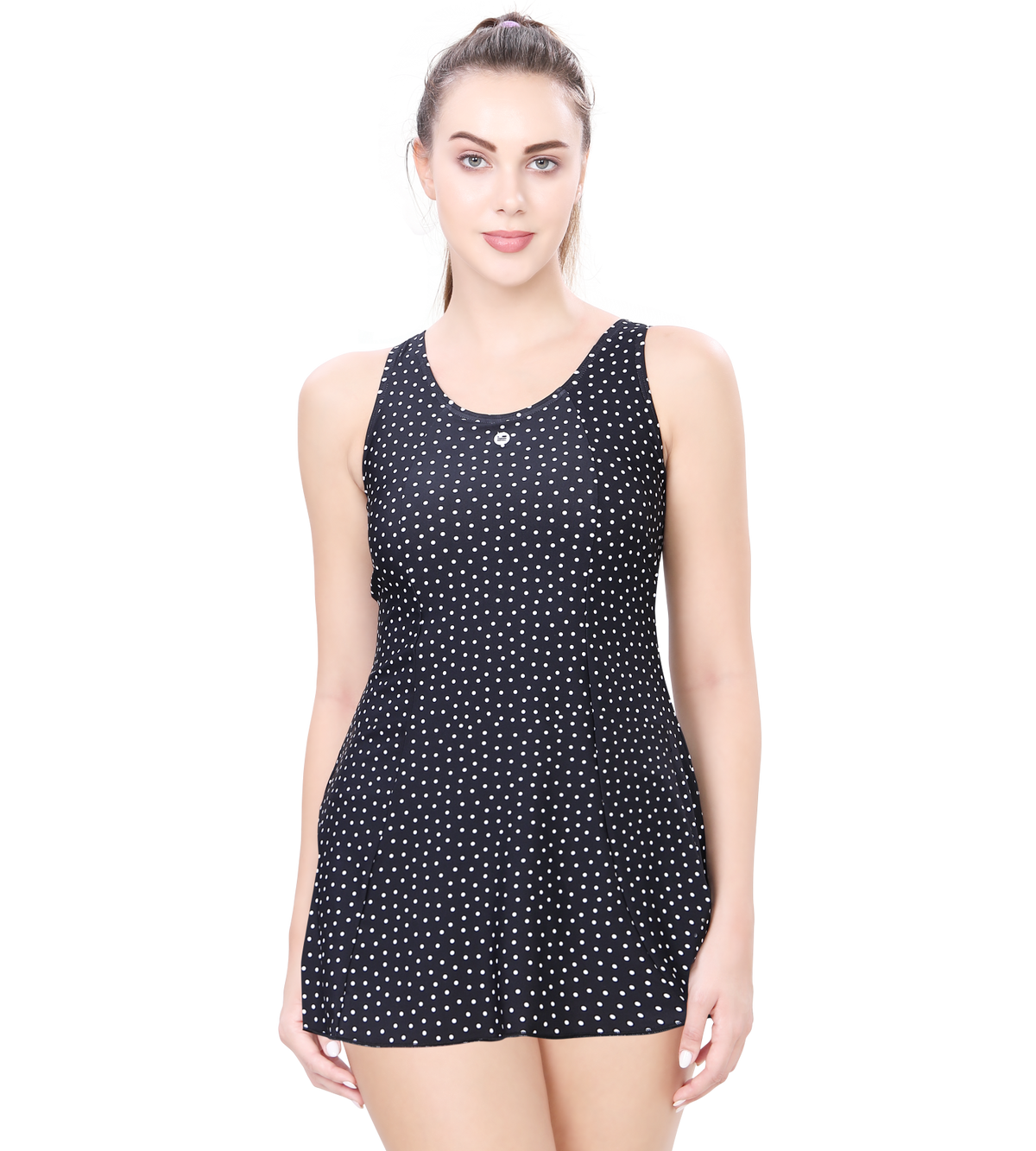 LACTRA PRINTED U-BACK SWIMDRESS WITH BOYLEG