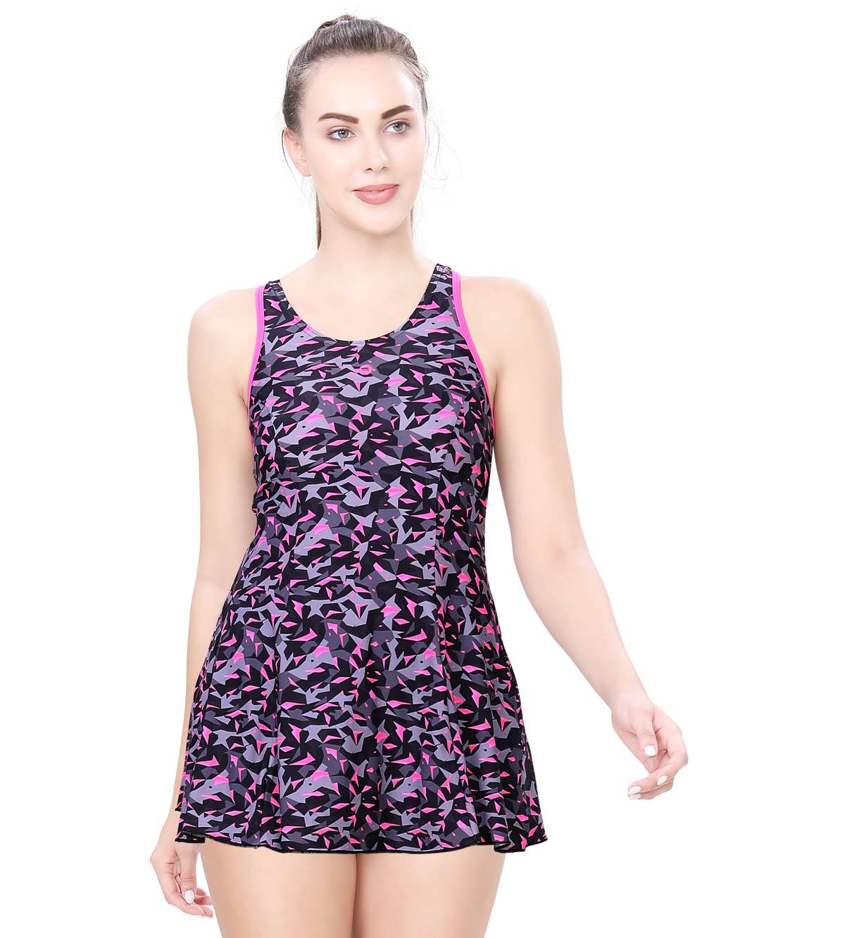 LACTRA RACER-BACK SWIMDRESS WITH BOYLEG