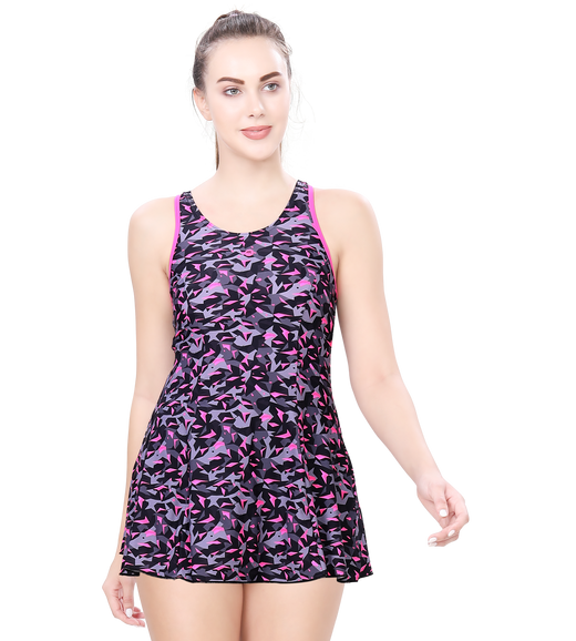 LACTRA RACER-BACK SWIMDRESS WITH BOYLEG