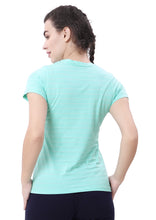Load image into Gallery viewer, FEMALE SRIPED ROUND NECK T SHIRT