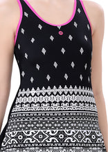 Load image into Gallery viewer, U-BACK SWIMDRESS (PRINTED PANEL WITH BOYLEG)