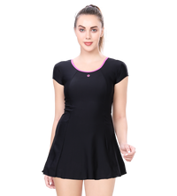 LACTRA U-BACK SWIMDRESS SLEEVE WITH BOYLEG