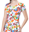 LACTRA U-BACK SWIMDRESS SLEEVE WITH BOYLEG