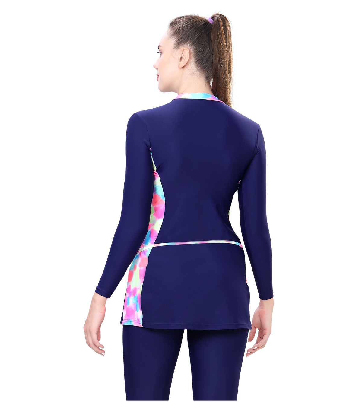 LACTRA PRINTED FULL BODYSUIT FREEL WITH FRONT ZIP