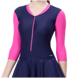 LACTRA BODYSUIT KNEE LEG OR SLIVE FREEL WITH FRONT ZIP