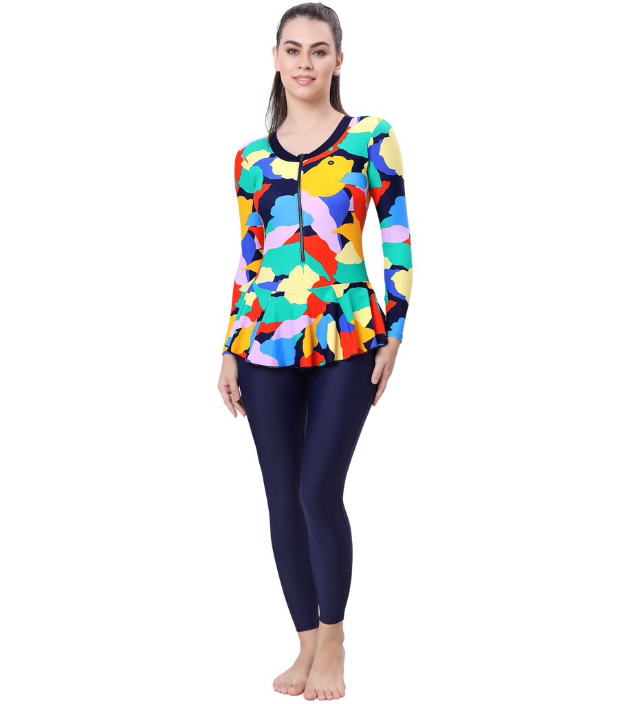 LACTRA FULL BODYSUIT FREEL WITH  FRONT ZIP