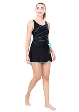 Load image into Gallery viewer, U-BACK SWIM DRESS WITH BOYLEG