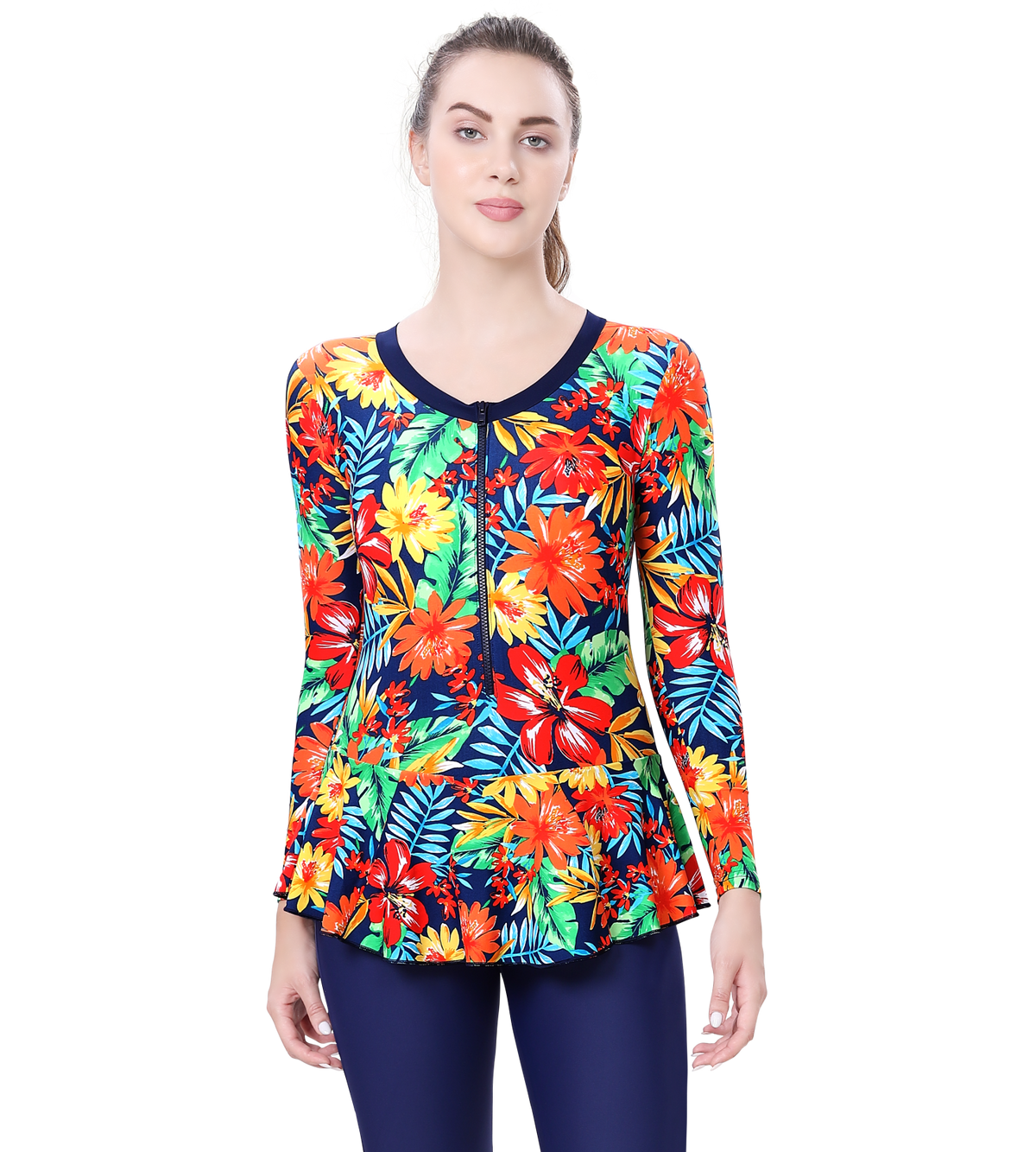 LACTRA FULL BODYSUIT FREEL WITH  FRONT ZIP