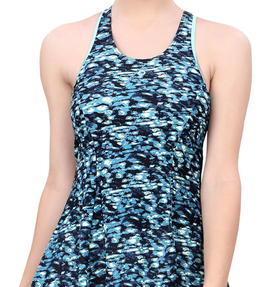 LACTRA RACER-BACK SWIMDRESS WITH BOYLEG