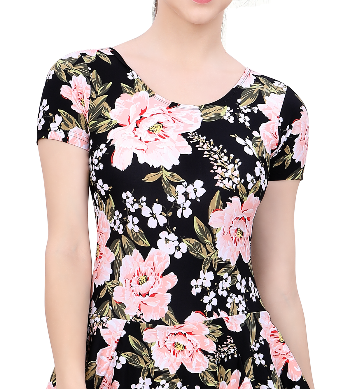 LACTRA U-BACK SWIMDRESS SLEEVE WITH BOYLEG