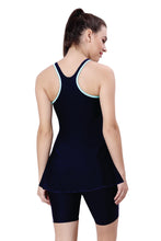 Load image into Gallery viewer, RACER-BACK SWIMDRESS WITH BOYLEG