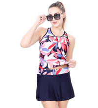 LACTRA TANKINI PRINTED TWO PIECE SWIMWEAR