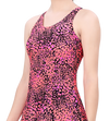 LACTRA PRINTED U-BACK SWIMDRESS WITH BOYLEG