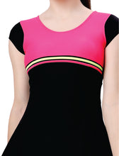 Load image into Gallery viewer, U-BACK SWIMDRESS SLEEVE WITH BOYLEG