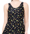 LACTRA PRINTED U-BACK SWIMDRESS WITH BOYLEG