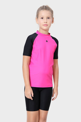 SUN-TOP HLAF  SLEEVES WITH CONTRAST