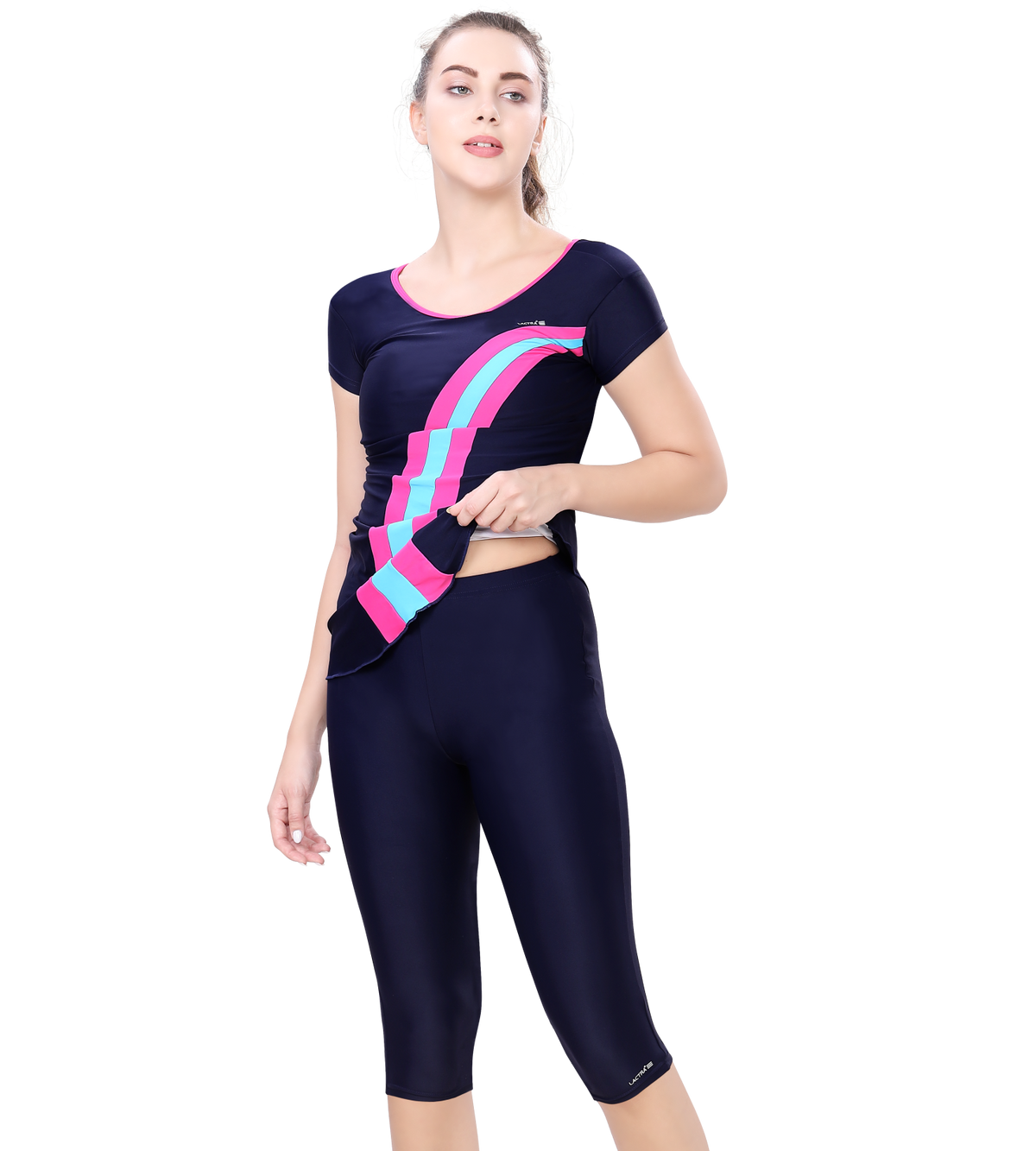 LACTRA 2 PICES KNEE LEG BODYSUIT WITH FULL LINING COVER